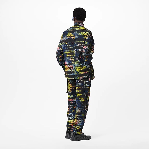 大人気?ルイヴィトン デニムシャツ 偽物☆モノグラムタイダイのデニムシャツ 1A9A3R