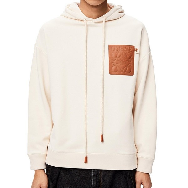 【21SS】ロエベ アナグラム 偽物 レザーパッチ フーディー ◆ロエベ◆全3色H526Y25J12