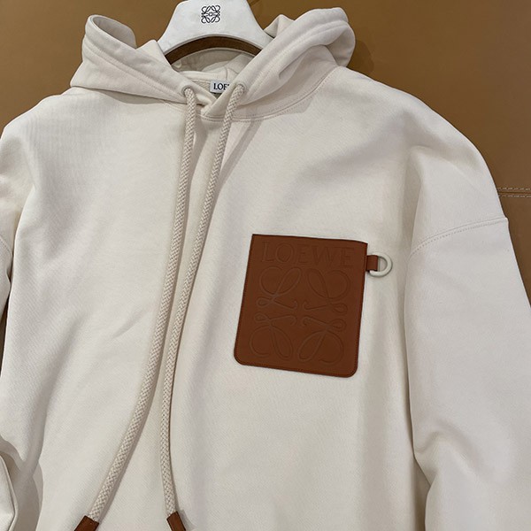 【21SS】ロエベ アナグラム 偽物 レザーパッチ フーディー ◆ロエベ◆全3色H526Y25J12