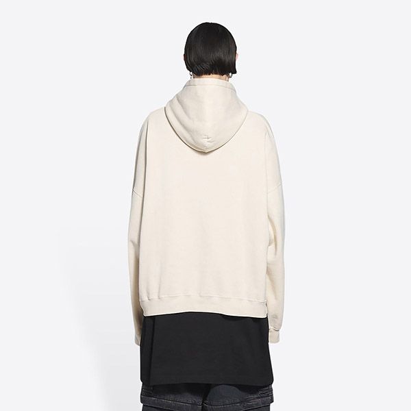 完売必至!【バレンシアガ パーカー コピー】リテイル セラピー ワイド フィット★白★675003TLVA99054