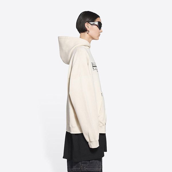 完売必至!【バレンシアガ パーカー コピー】リテイル セラピー ワイド フィット★白★675003TLVA99054