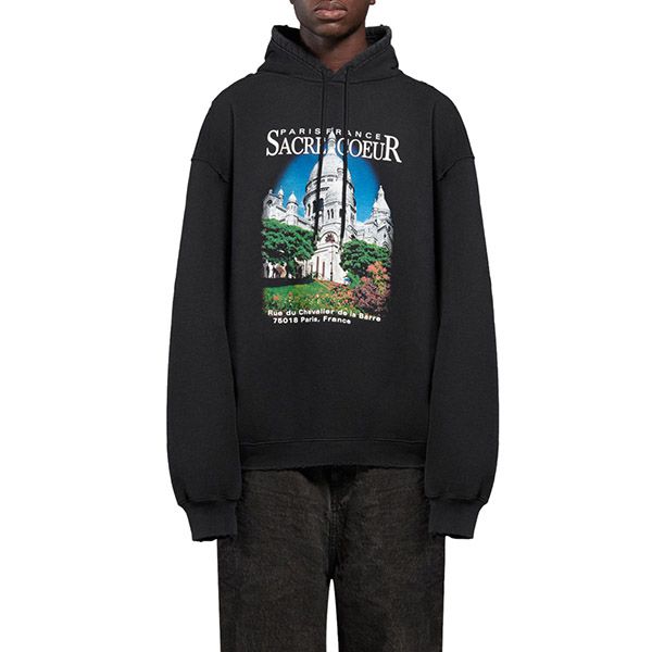 22SS バレンシアガ パーカー コピー★SACRE COEUR ボンバーフーディー フリース 641679TJVH91000