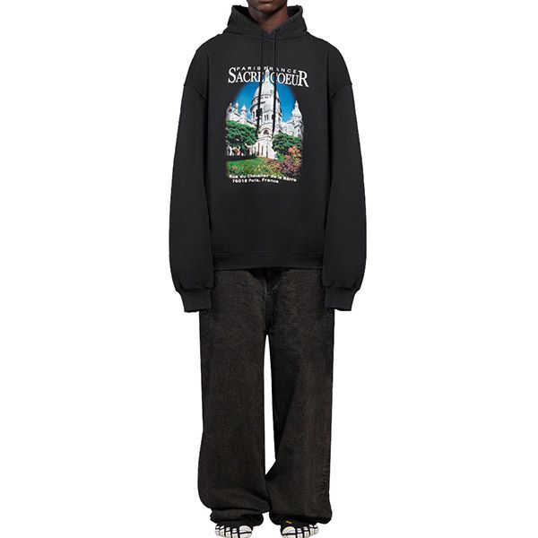 22SS バレンシアガ パーカー コピー★SACRE COEUR ボンバーフーディー フリース 641679TJVH91000