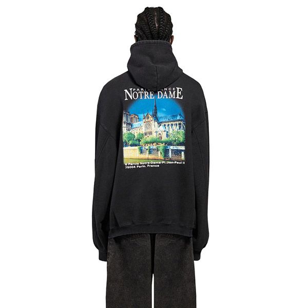 22SS バレンシアガ パーカー コピー★SACRE COEUR ボンバーフーディー フリース 641679TJVH91000