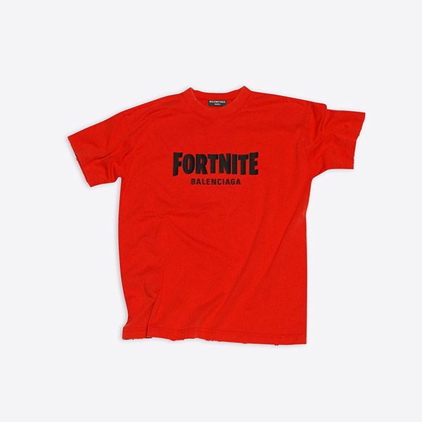 22SSバレンシアガ Tシャツ コピー★Fortnite?EPIC GAMES ロゴの刺繍 612966TLVO36506