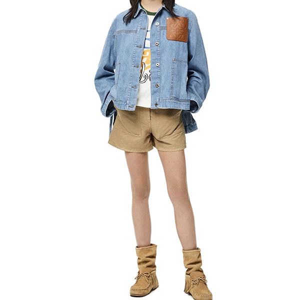 ロエベ デニム ジャケット コピー ワークウェア プレタ S540Y50X01