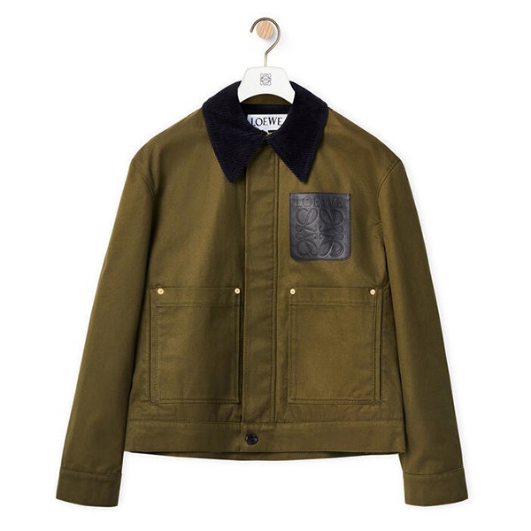 【ロエベ ジャケット 偽物】コットン ショート ジャケット 在庫確認ください H526Y02W02