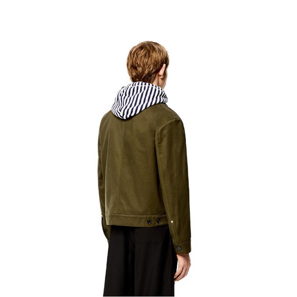 【ロエベ ジャケット 偽物】コットン ショート ジャケット 在庫確認ください H526Y02W02