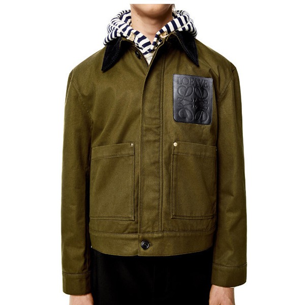 【ロエベ ジャケット 偽物】コットン ショート ジャケット 在庫確認ください H526Y02W02