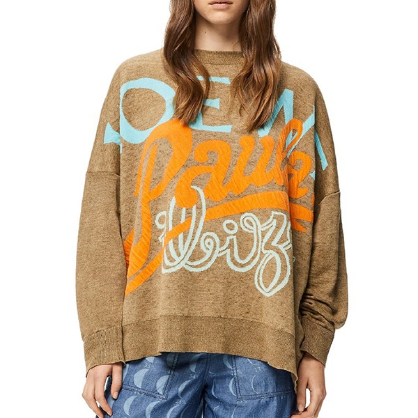 【ロエベ 】ジャカード セーター コピー(コットン&リネン) 3色 S616Y14K02