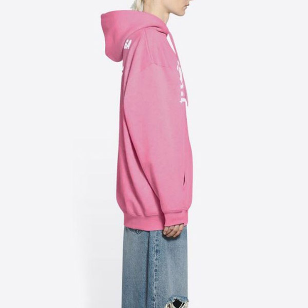 【バレンシアガ パーカー 偽物】WFP MEDIUM ロゴパーカー ピンク 570792TJVK45621