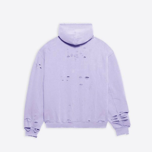 バレンシアガ コピー?CAPS DESTROYED ミディアムフリース フーディ 4色 659403TKVB61093