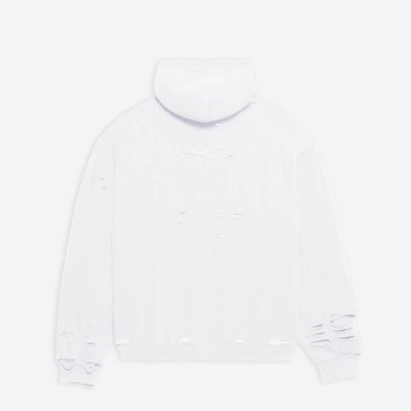 バレンシアガ コピー?CAPS DESTROYED ミディアムフリース フーディ 4色 659403TKVB61093