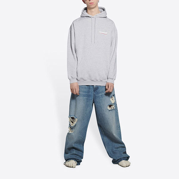 バレンシアガ パーカー 偽物?MEDIUM FIT HOODIE ミディアムフィットパーカー 3色 600583TKVI91379
