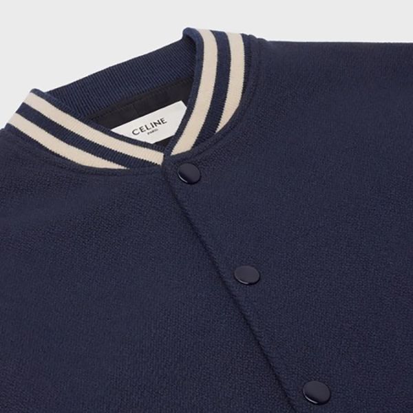 セリーヌ モノクローム 偽物?セリーヌロゴ テディジャケット 2V08F896C.07VY