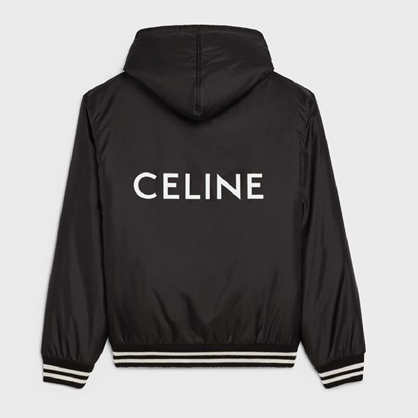 セリーヌ★フード付き テディブルゾン コピー 軽量ナイロン ブラック2W436495M.38NO