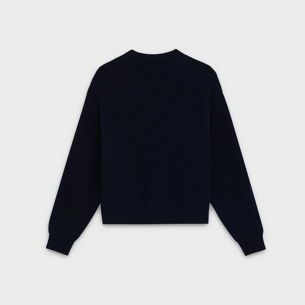 セリーヌ クルーネックセーター 偽物 リブドウール 2A708439F.07MR