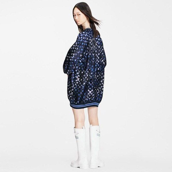 最新 ?ルイヴィトン ワンピース 偽物★マヒナ モノグラム スポーティセータードレス 1A9LNM