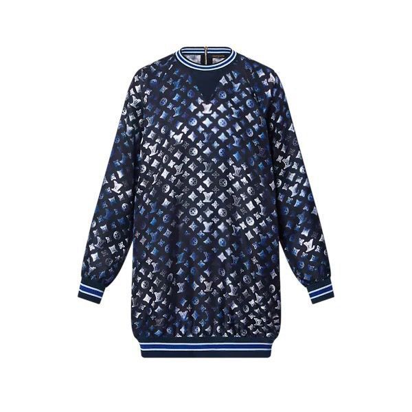 最新 ?ルイヴィトン ワンピース 偽物★マヒナ モノグラム スポーティセータードレス 1A9LNM