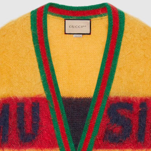グッチ 100周年記念 コピー★限定！ブラッシュドモヘア カーディガン 即納 676847XKB5A7244