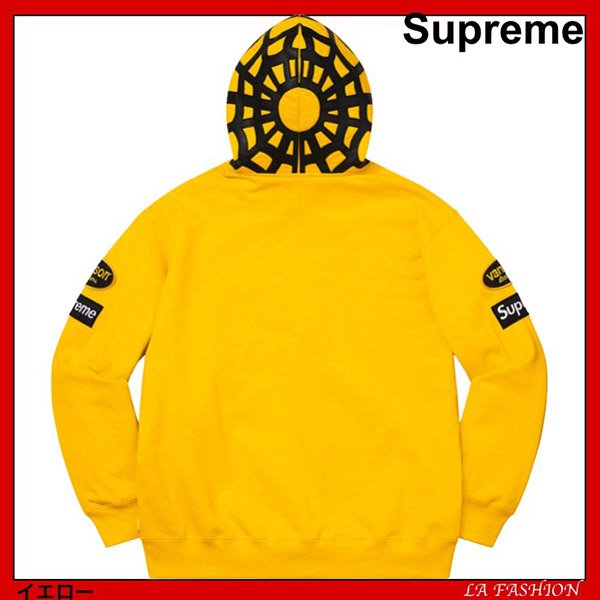 シュプリーム コピー x バンソンレザーズ コラボ スパイダー フード パーカー