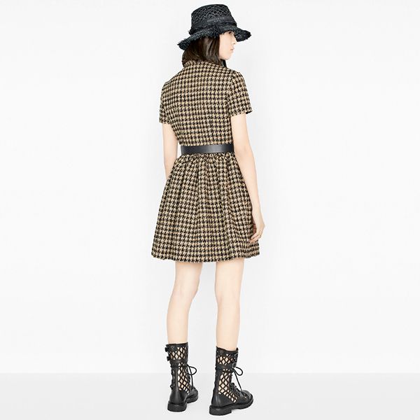 【20SS NEW】レディディオール 偽物 千鳥格子ドレス