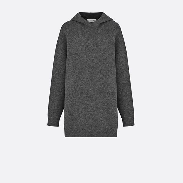 ジャディオール8 偽物 ロゴ カシミヤ フード付きセーター 844S92AM009_X8805