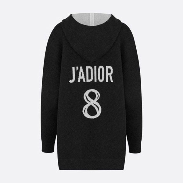 ジャディオール8 偽物 ロゴ カシミヤ フード付きセーター 844S92AM009_X8805