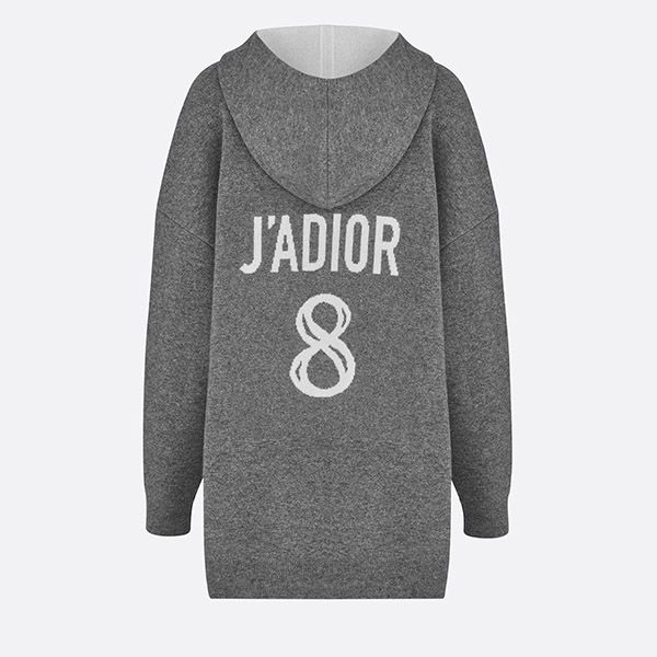 ジャディオール8 偽物 ロゴ カシミヤ フード付きセーター 844S92AM009_X8805