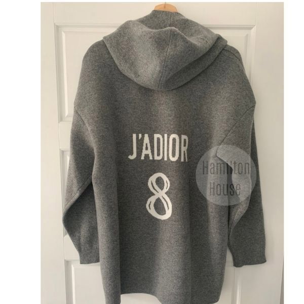 ジャディオール8 偽物 ロゴ カシミヤ フード付きセーター 844S92AM009_X8805