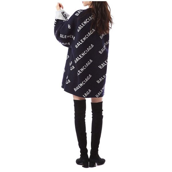 超希少！バレンシアガ コピー★ジャカードロゴ ウールオーバーニット 623283 T1567 4177