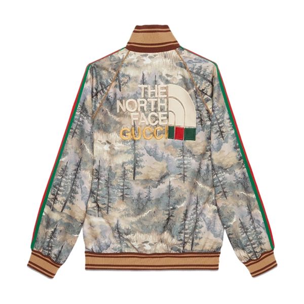 【限定コラボ】グッチxノースフェイス☆ジャケット 偽物 プリント671444XJDQ83229
