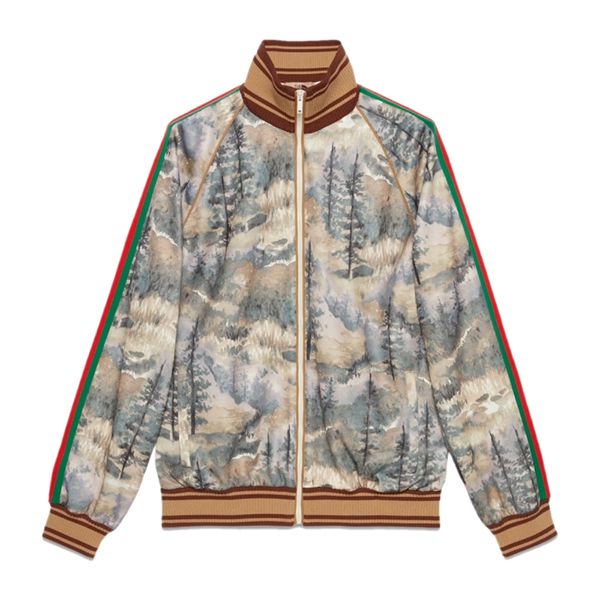 【限定コラボ】グッチxノースフェイス☆ジャケット 偽物 プリント671444XJDQ83229