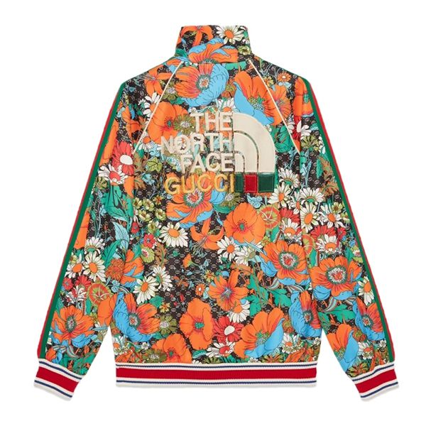 【限定コラボ】グッチxノースフェイス☆ジャケット 偽物 プリント671444XJDQ83229