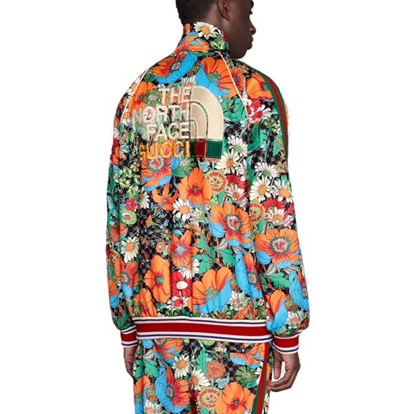 【限定コラボ】グッチxノースフェイス☆ジャケット 偽物 プリント671444XJDQ83229