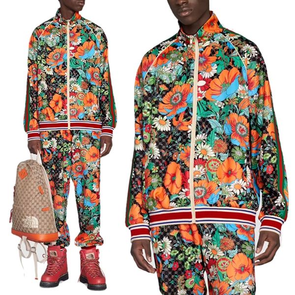 【限定コラボ】グッチxノースフェイス☆ジャケット 偽物 プリント671444XJDQ83229