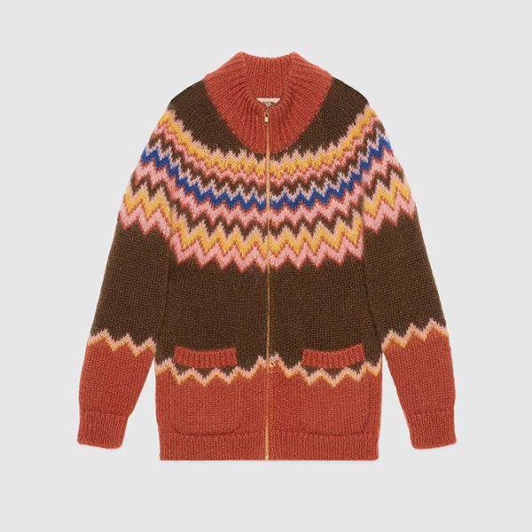 話題コラボ【21AW】グッチxノースフェイス  偽物 カーディガン モヘアウール671691XKB196256