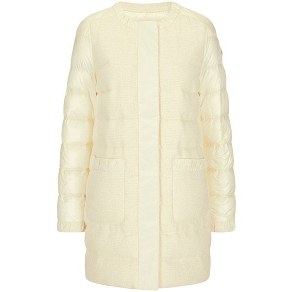 ☆モンクレール コピー☆ 異素材MIXツイードフロントライトダウンVeulettes?