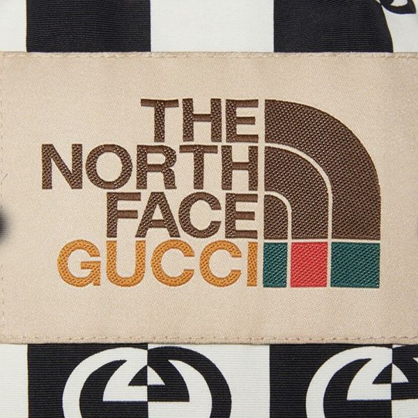 限定コラボ?ノースフェイス グッチ 偽物  ダウンジャケット ダウンパディング