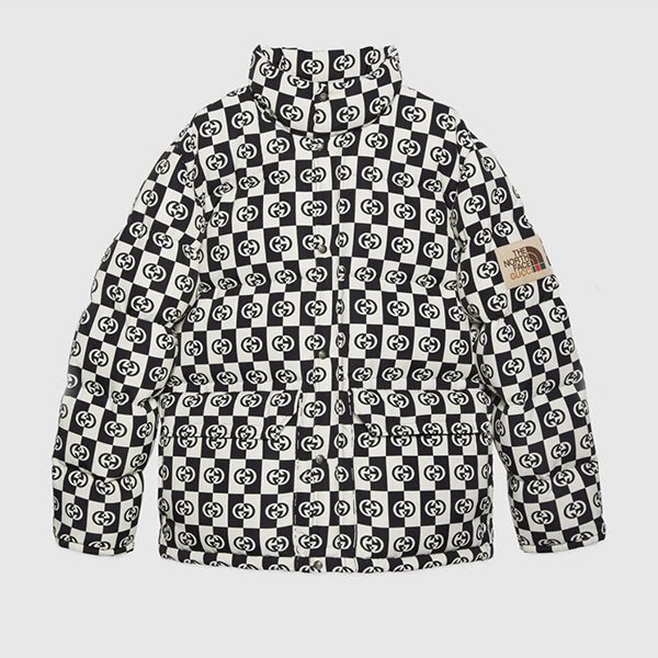 限定コラボ?ノースフェイス グッチ 偽物  ダウンジャケット ダウンパディング