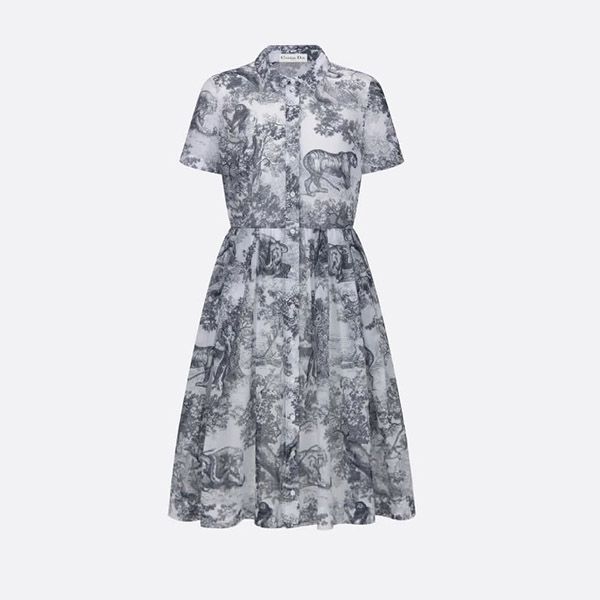 新作 ディオール スーパーコピー ミディシャツドレス トワルドゥジュイ 221R81A3802_X0861