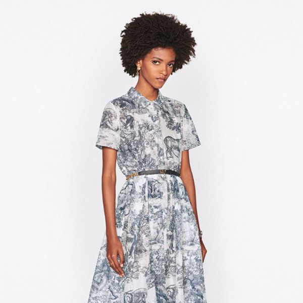 新作 ディオール スーパーコピー ミディシャツドレス トワルドゥジュイ 221R81A3802_X0861