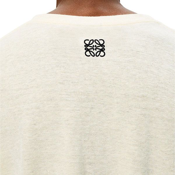 限定コラボ?【ロエベ×ジブリ 偽物】千尋 オーバーサイズ刺繍Tシャツ S928Y22X01