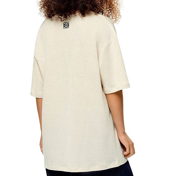 限定コラボ?【ロエベ×ジブリ 偽物】千尋 オーバーサイズ刺繍Tシャツ S928Y22X01