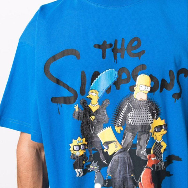 ★バレンシアガ 偽物★ シンプソンズ オーバーサイズ Tシャツ 676589TLVG71000