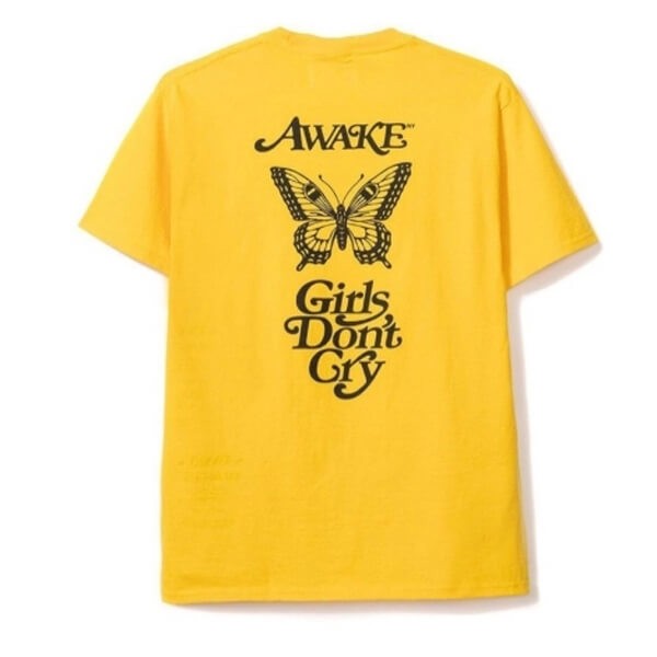 超入手困難激レア!Awake NY×ガールズドントクライ butterfly Logo T