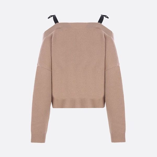 *ミュウミュウ 偽物* オフショルダー クロップド カーディガン