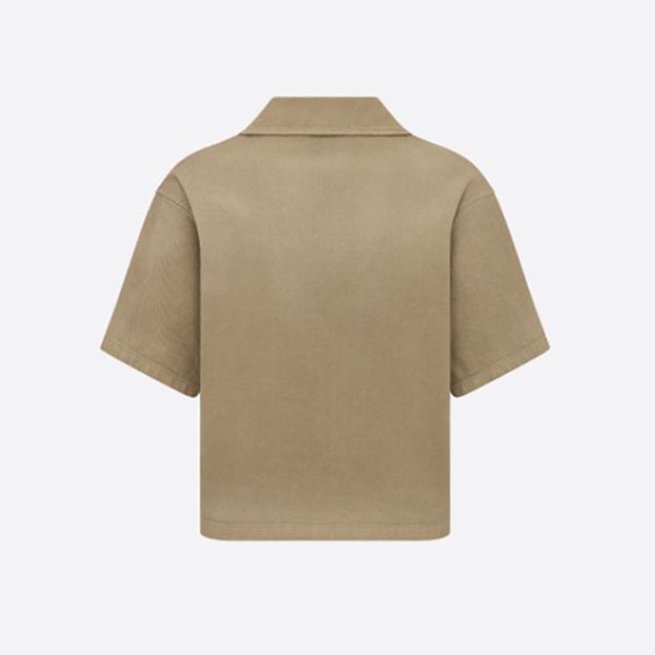 ディオール コピー ブラウス ショートスリーブ コットン BEE 刺繍 227B39A3339X1719