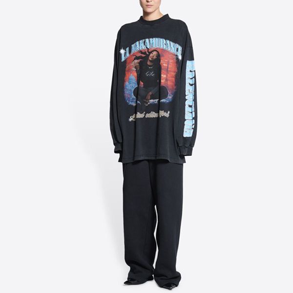 バレンシアガ Tシャツ コピー Music Aya Nakamura 長袖 ヴィンテージ693950TMV861055