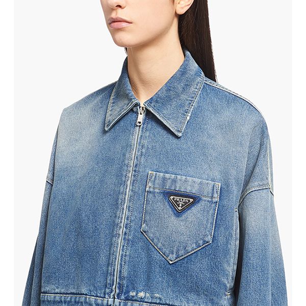SANA着用? プラダ デニム クロップド ジャケット コピー GFB279_1ZAB_F0008_S_212